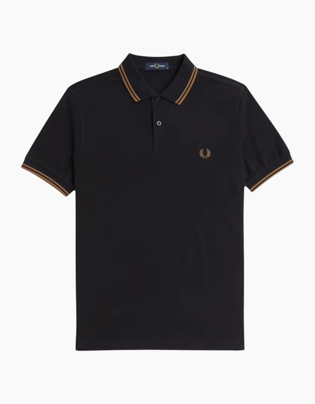 Fred Perry Mens Polo Shirt Twin Tipped Logo Short Sleeve Breathable Cotton
