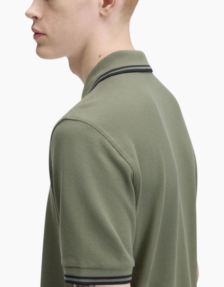 Fred Perry Mens Polo Shirt Twin Tipped Logo Short Sleeve Breathable Cotton