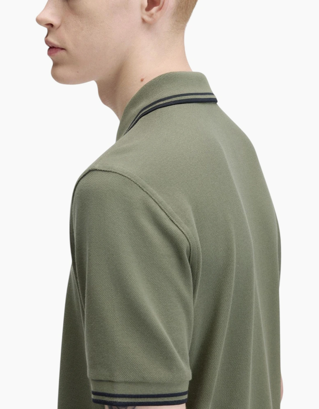 Fred Perry Mens Polo Shirt Twin Tipped Logo Short Sleeve Breathable Cotton