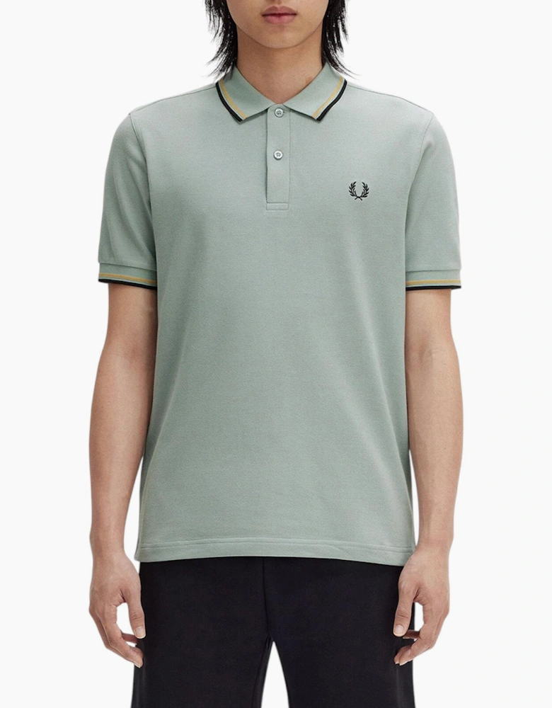 Fred Perry Mens Polo Shirt Twin Tipped Logo Short Sleeve Breathable Cotton