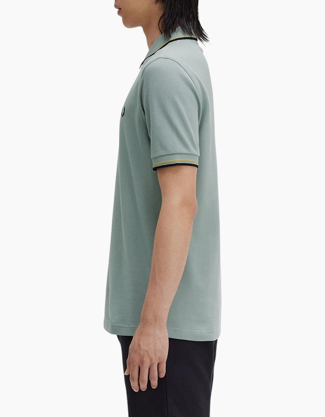 Fred Perry Mens Polo Shirt Twin Tipped Logo Short Sleeve Breathable Cotton