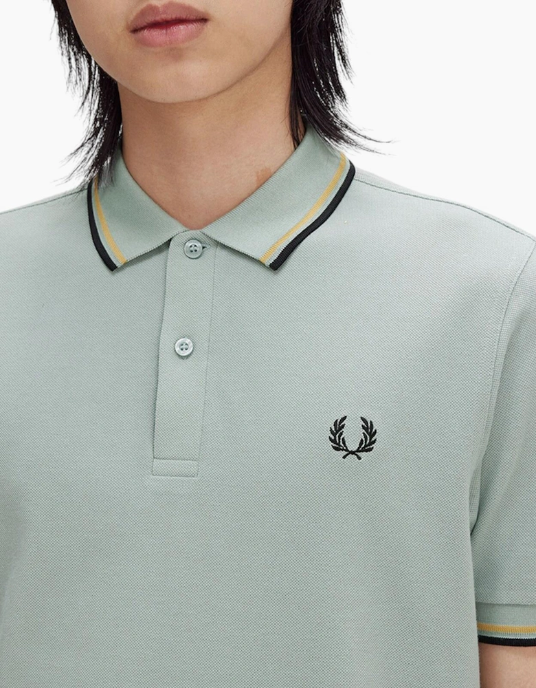 Fred Perry Mens Polo Shirt Twin Tipped Logo Short Sleeve Breathable Cotton