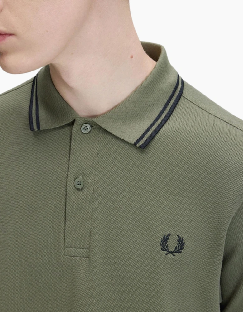 Fred Perry Mens Polo Shirt Twin Tipped Logo Short Sleeve Breathable Cotton
