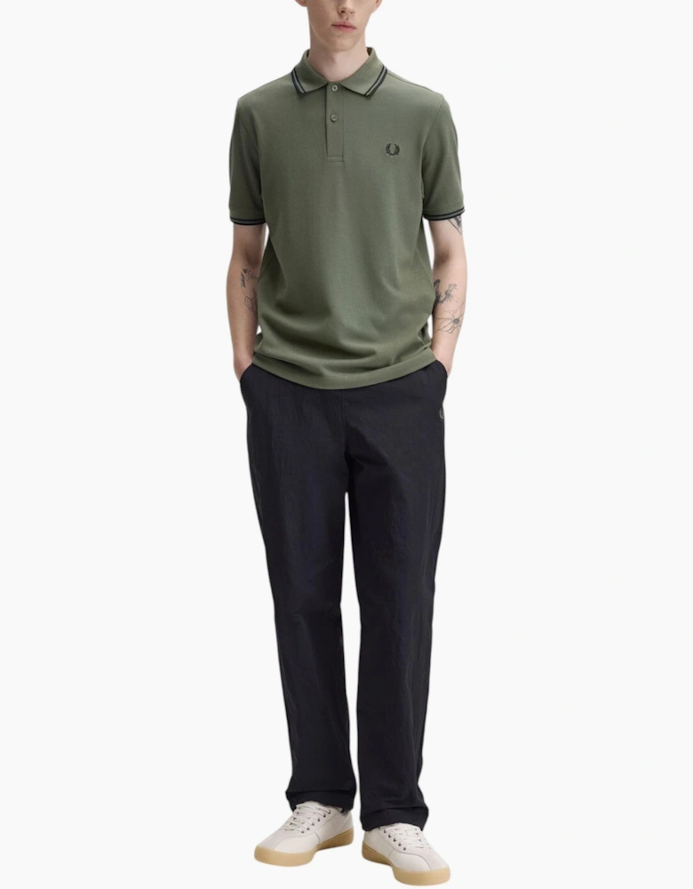Fred Perry Mens Polo Shirt Twin Tipped Logo Short Sleeve Breathable Cotton