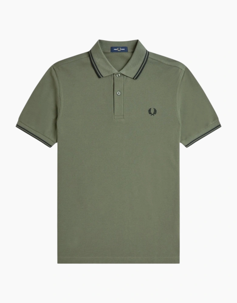 Fred Perry Mens Polo Shirt Twin Tipped Logo Short Sleeve Breathable Cotton