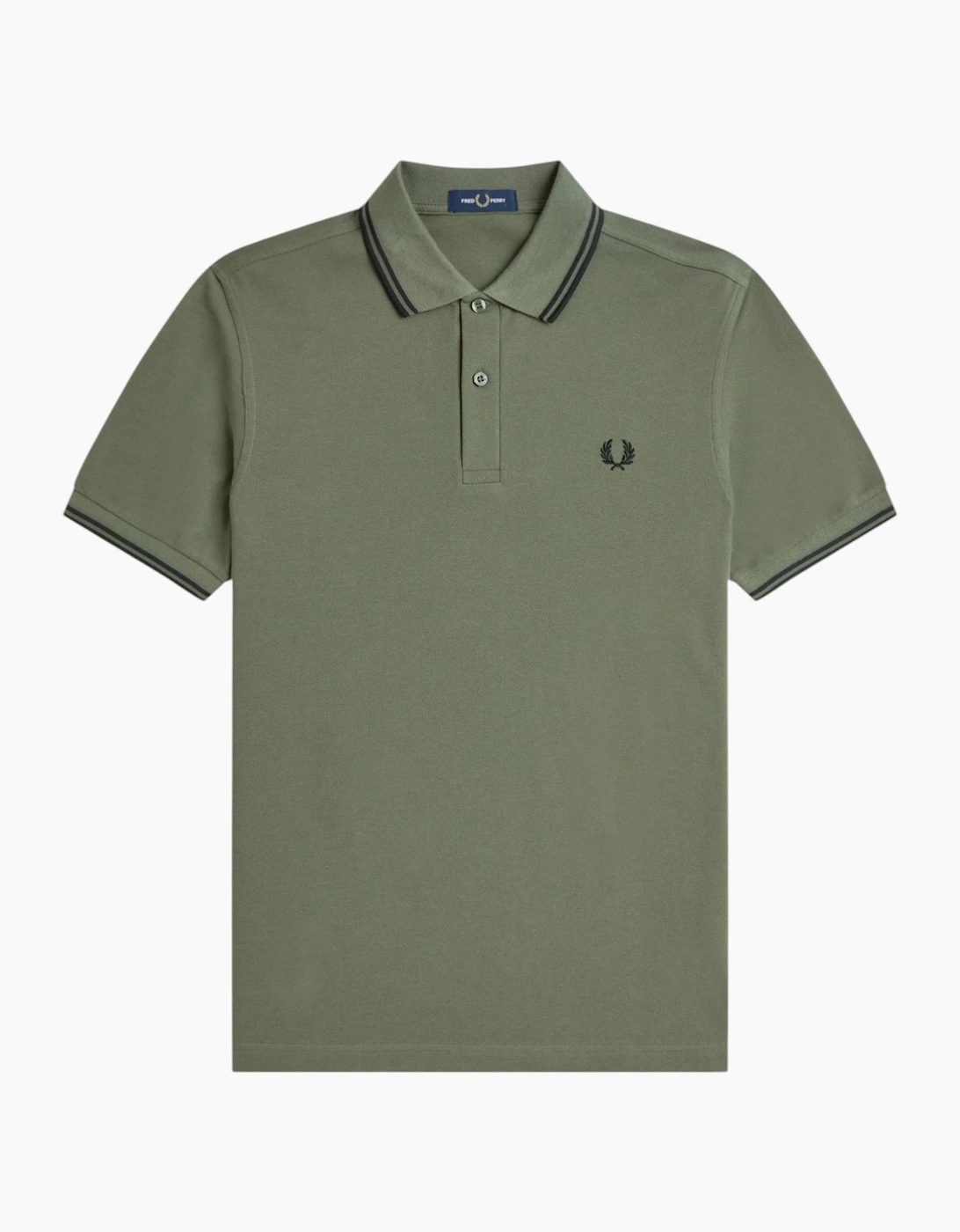 Fred Perry Mens Polo Shirt Twin Tipped Logo Short Sleeve Breathable Cotton