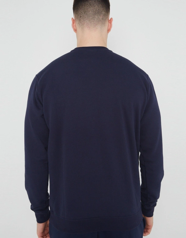 Nike Mens ClubFleece Crewneck Full Tracksuit Set in Navy