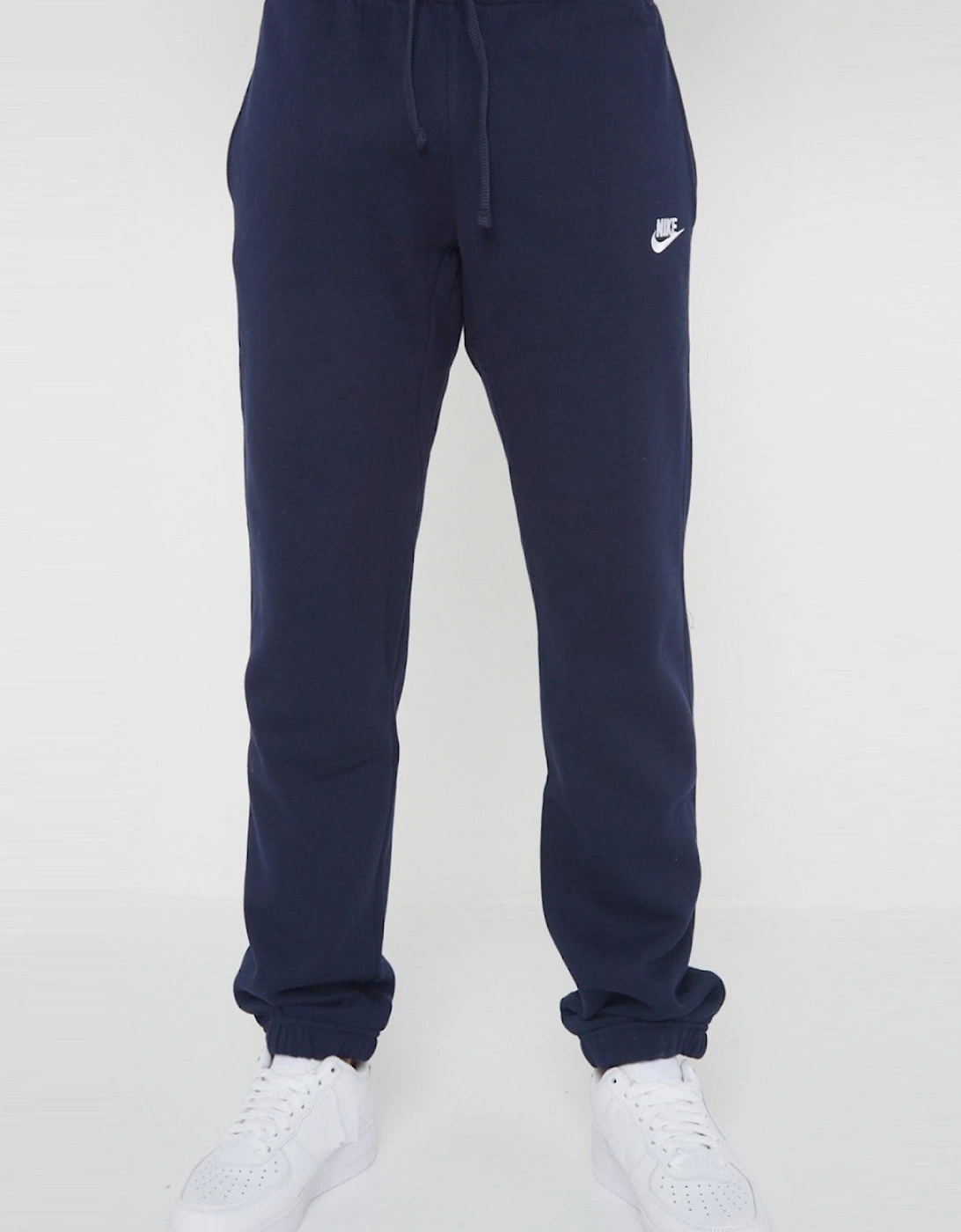 Nike Mens ClubFleece Crewneck Full Tracksuit Set in Navy