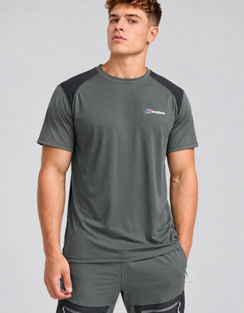 Berghaus Mens Wayside 3.0 Tech Gym T Shirt in Grey