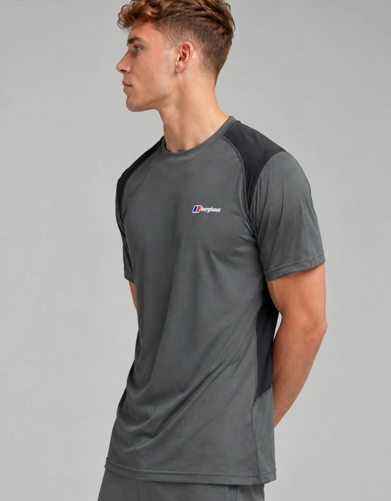 Berghaus Mens Wayside 3.0 Tech Gym T Shirt in Grey