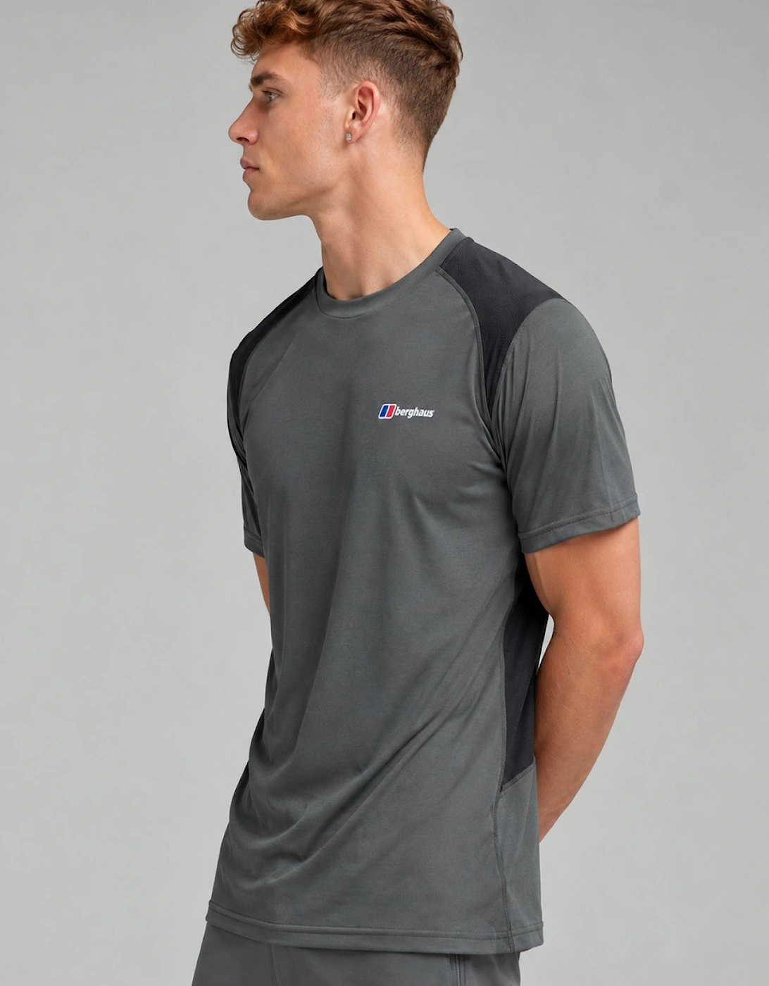 Berghaus Mens Wayside 3.0 Tech Gym T Shirt in Grey