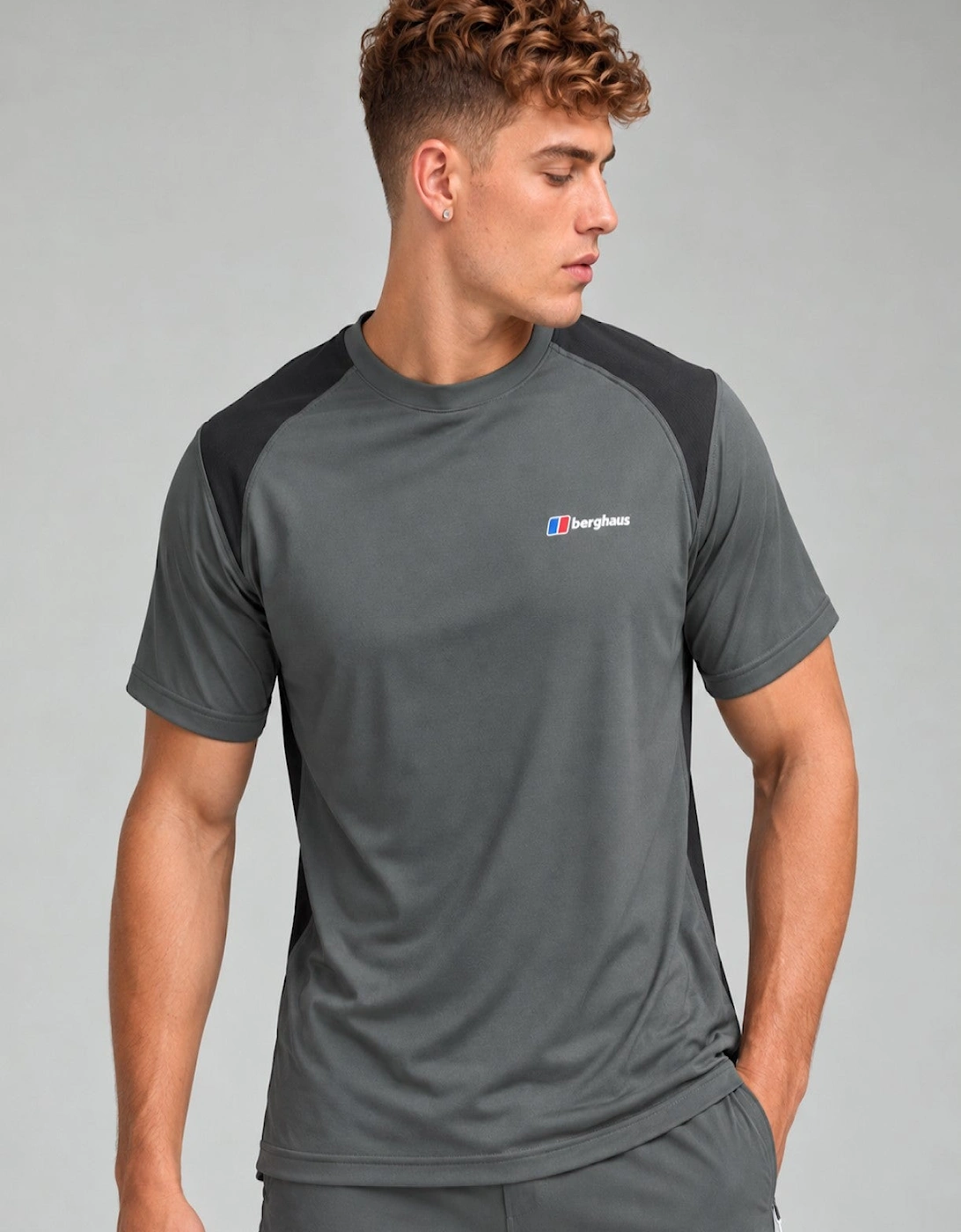 Berghaus Mens Wayside 3.0 Tech Gym T Shirt in Grey