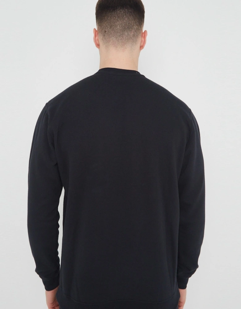 Nike Mens ClubFleece Crewneck Full Tracksuit Set in Black