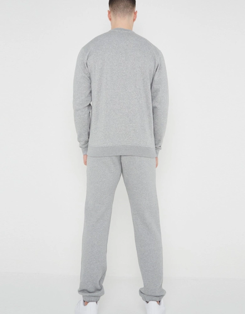 Nike Mens ClubFleece Crewneck Full Tracksuit Set in Grey
