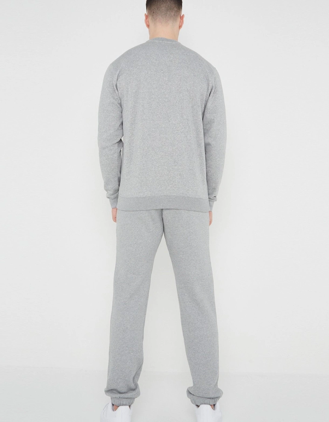 Nike Mens ClubFleece Crewneck Full Tracksuit Set in Grey