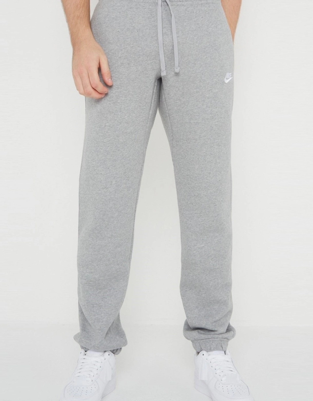 Nike Mens ClubFleece Crewneck Full Tracksuit Set in Grey