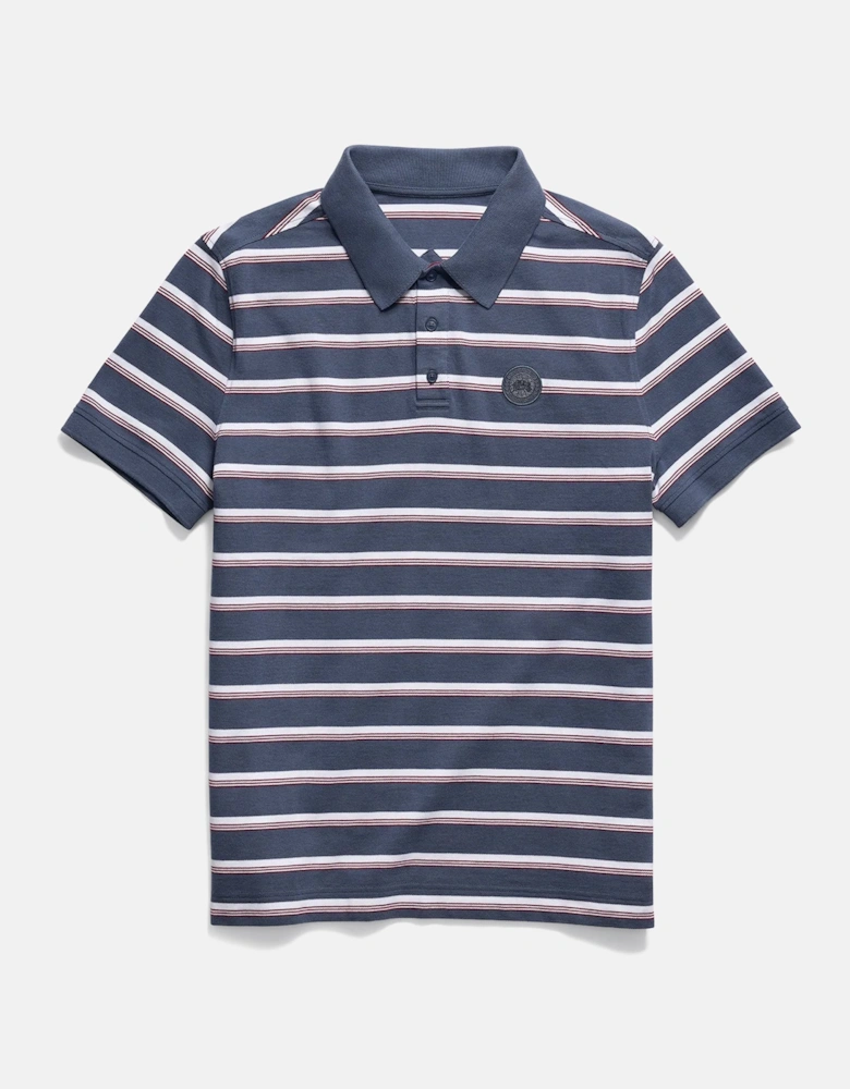 Beckley Stripe Polo Shirt Blue