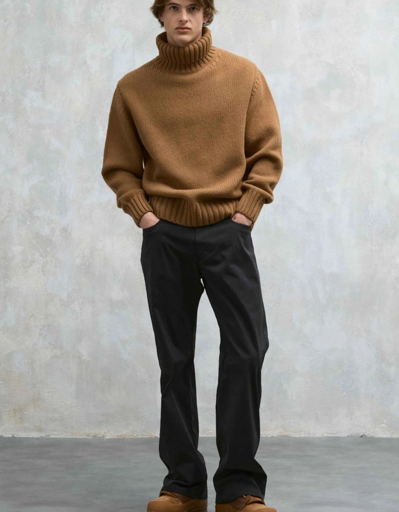 Arata T Neck Sweater Brown