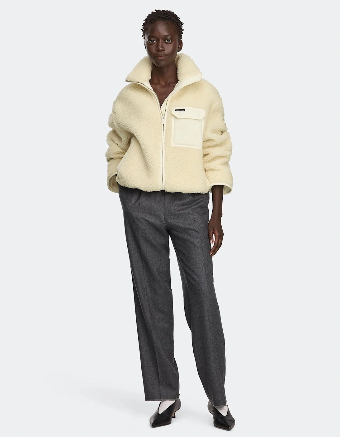Womens Soren Full Zip Fleece Bone