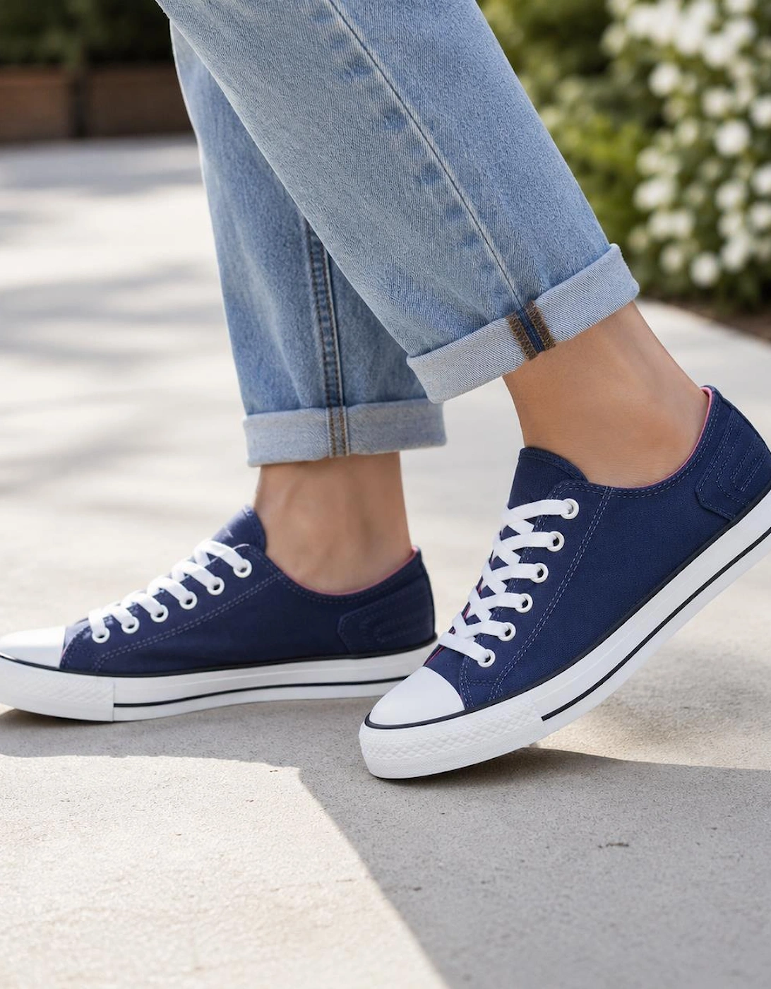 DEK CHLOE Womens Canvas Shoes Blue