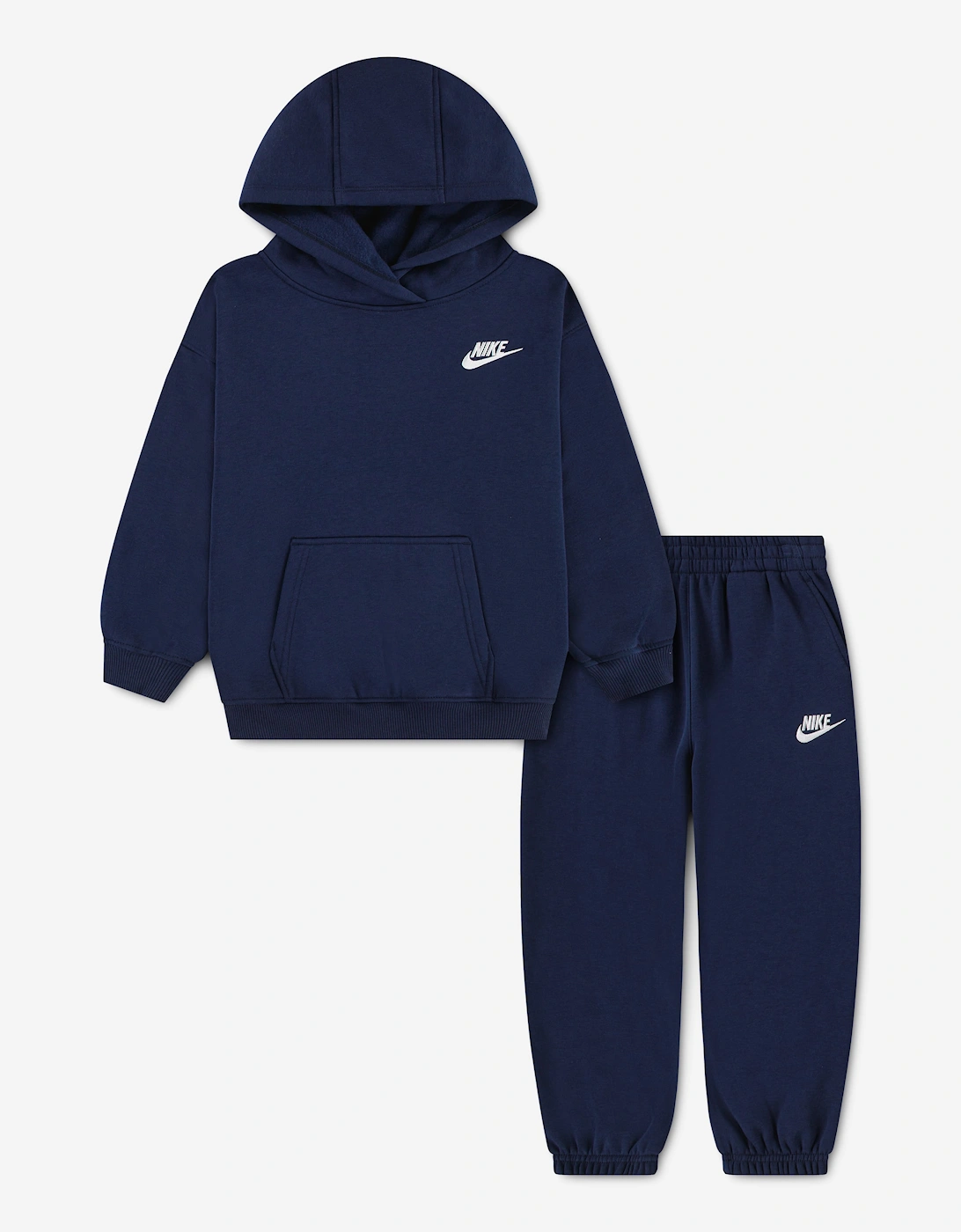 Nike Kids Club Fleece Oversized Tracksuit in Navy