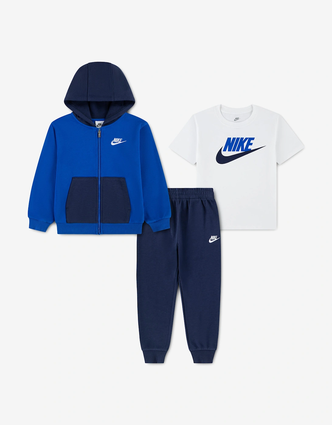 Nike Boys Lifestyle Hoody Tracksuit in Navy