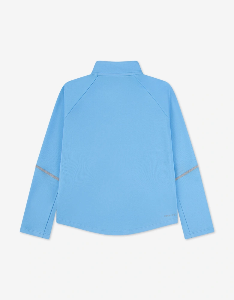 Nike Boys NK DF Miler Half Zip Top and Pant Set in Blue