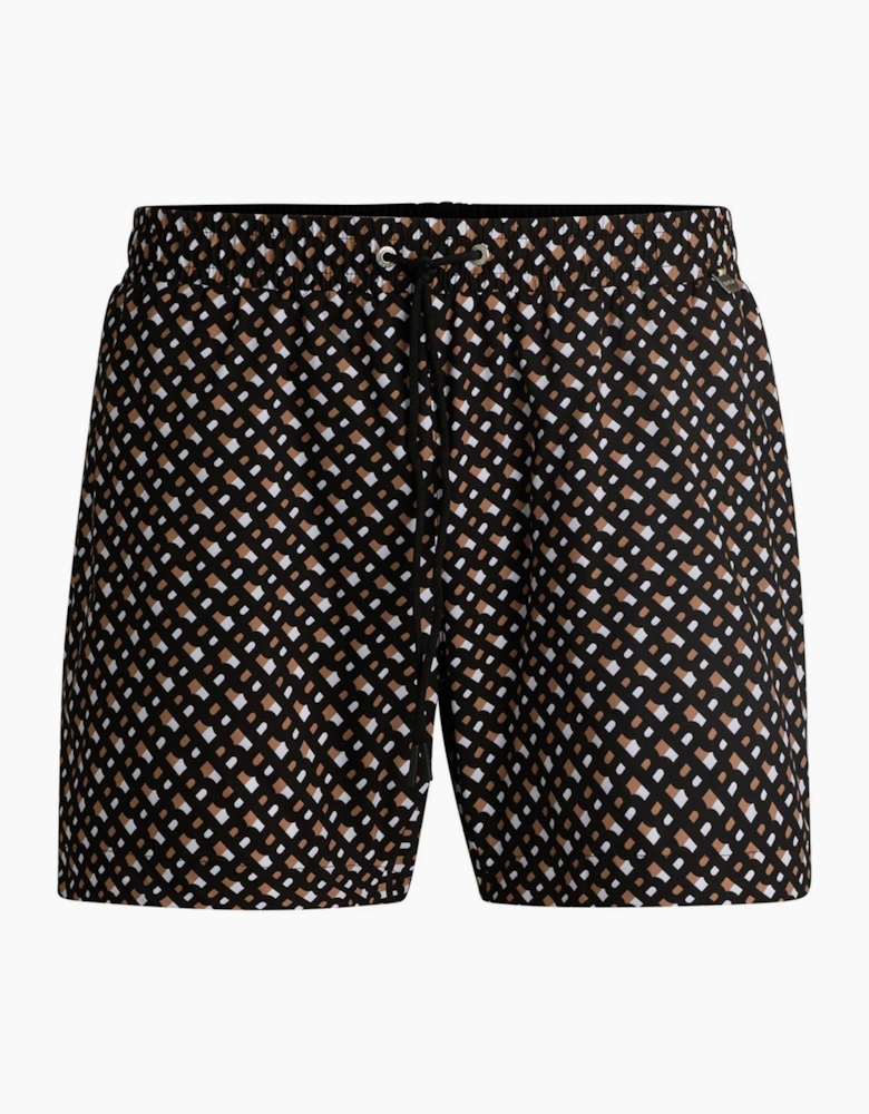 Geometric Patterned Swim Short