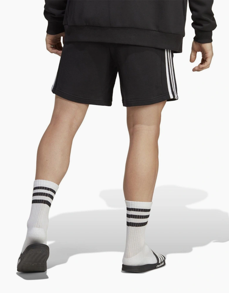 Mens Essentials 3 Stripe Fleece Shorts