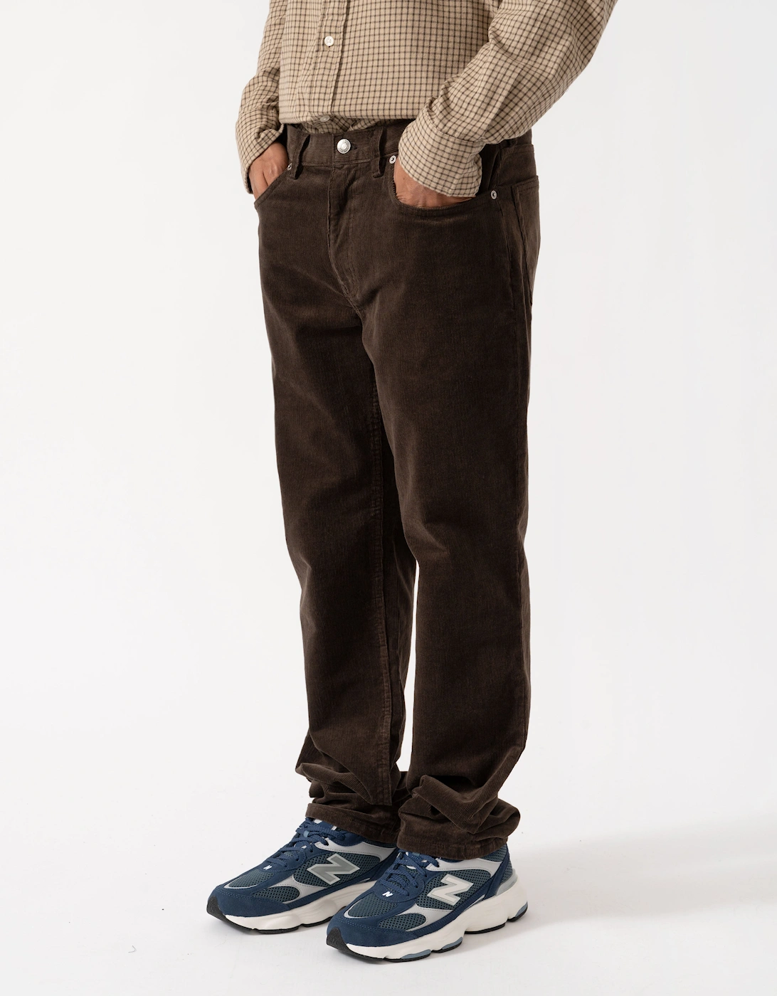GANT Mens Regular Fit Cord Jeans - 217 Black Brown