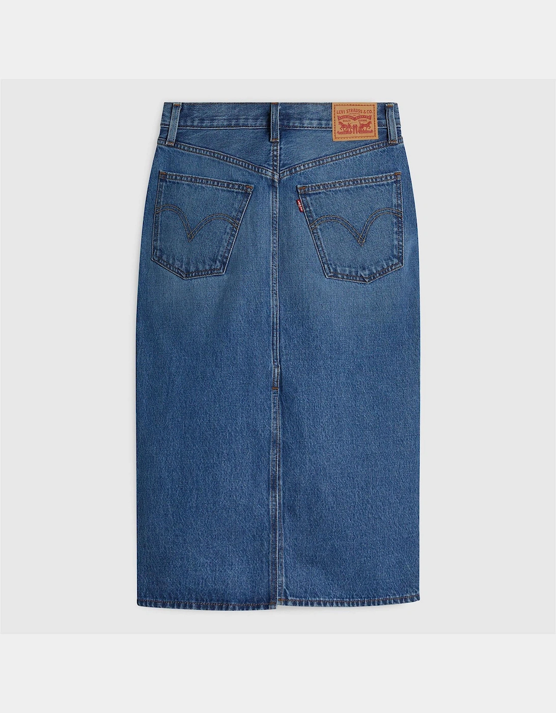 Highrise Back Slit Skirt