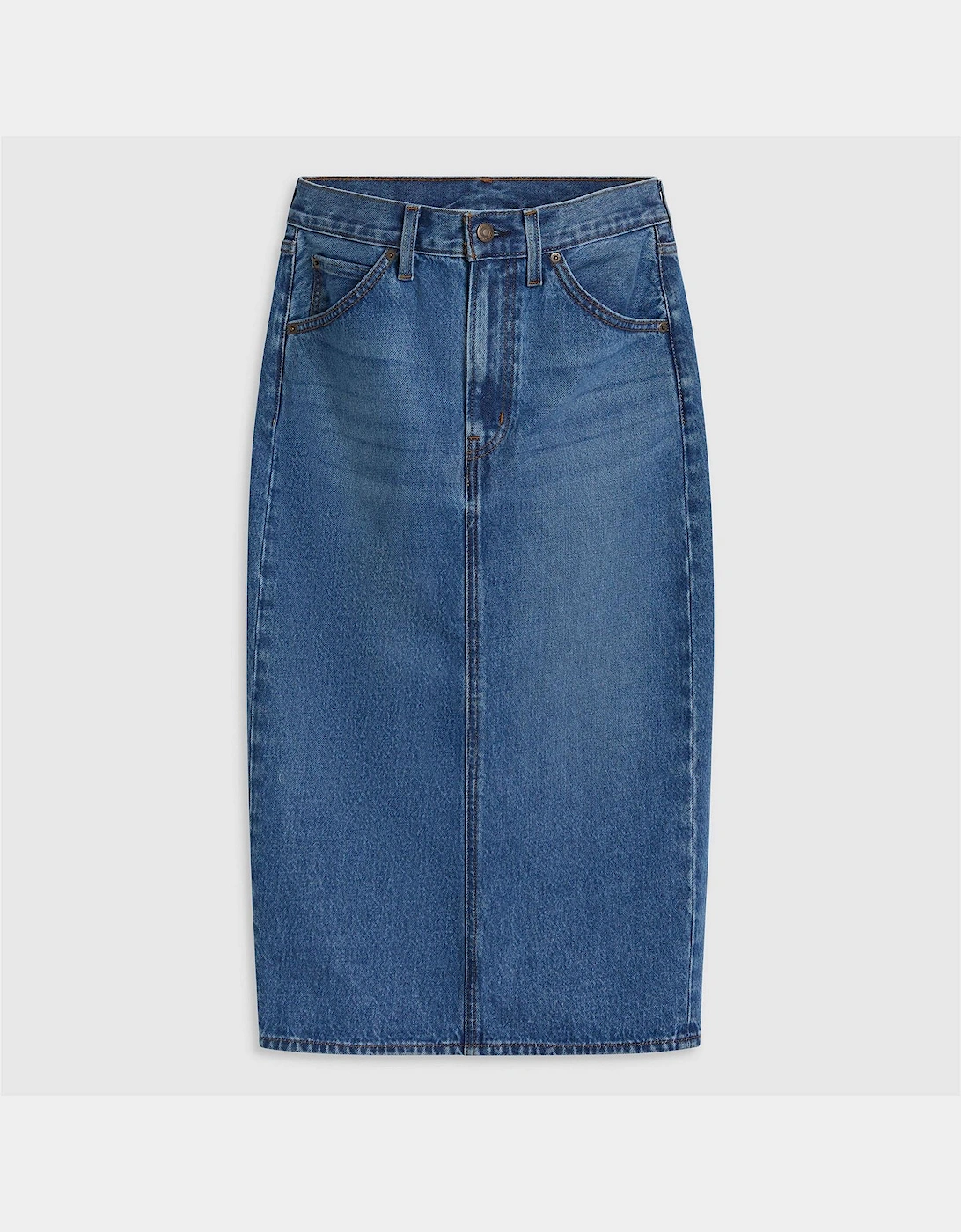 Highrise Back Slit Skirt