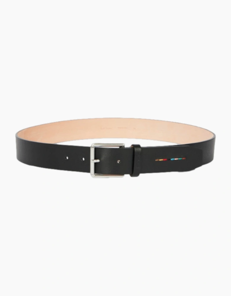 Paul Smith  Stripe Stitch Belt 79 BLACK