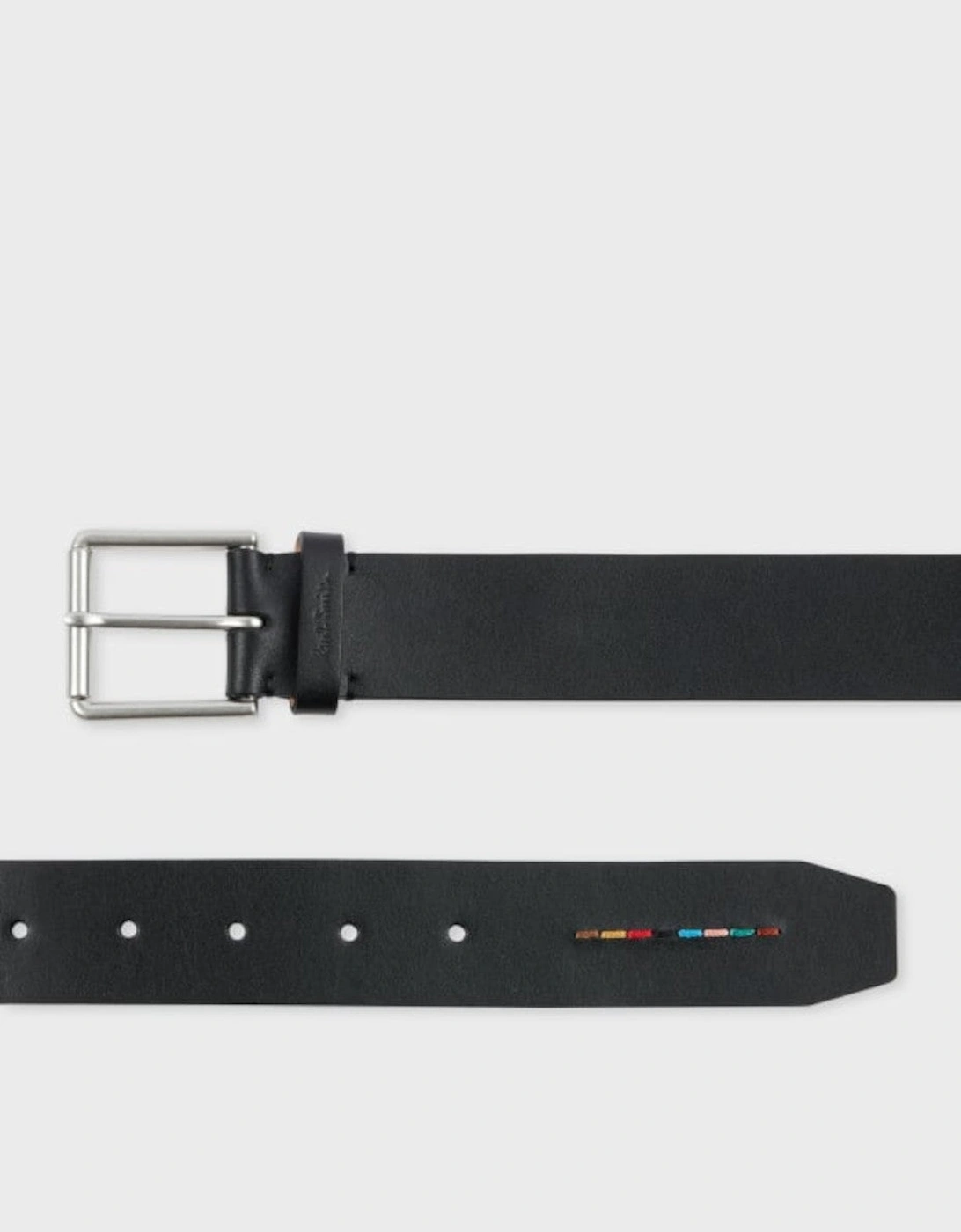 Paul Smith  Stripe Stitch Belt 79 BLACK