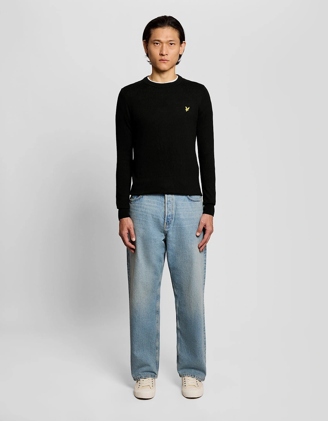 Cotton Merino Crew Neck Jumper