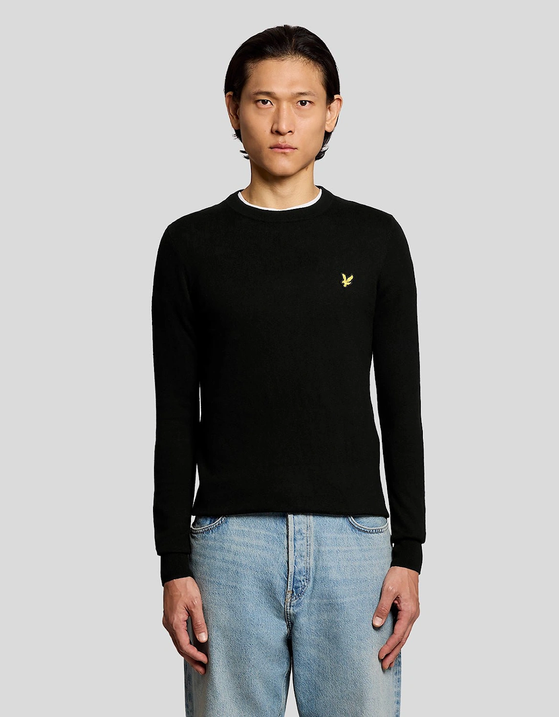 Cotton Merino Crew Neck Jumper