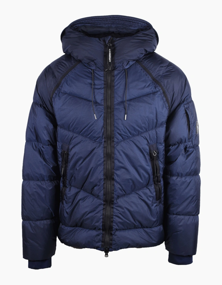 CP COMPANY DOWN QUILTED JACKET PEACOAT