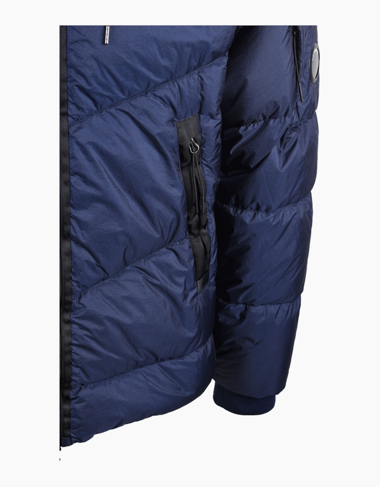 CP COMPANY DOWN QUILTED JACKET PEACOAT
