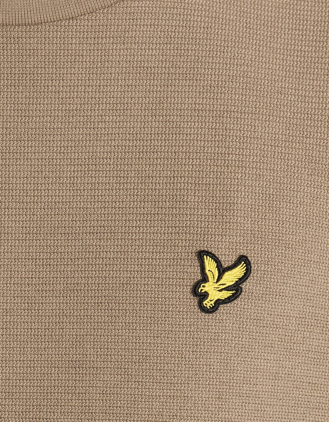 Textured Rib Crew Neck Sweatshirt