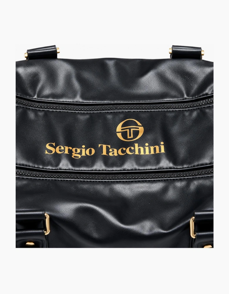 Sergio Tacchini Jorno Holdall Gym Bag Black/Gold