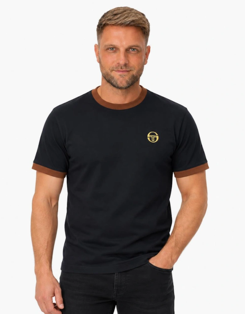 Sergio Tacchini Nera T-Shirt Black/Potting Soil
