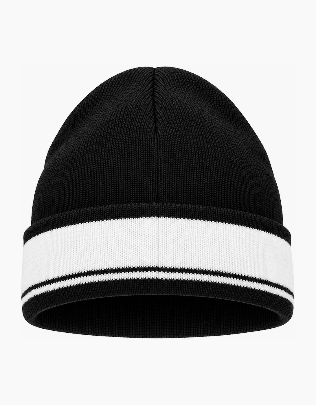 Sergio Tacchini Sellarz Jacquard Stripe Beanie Hat Black/White