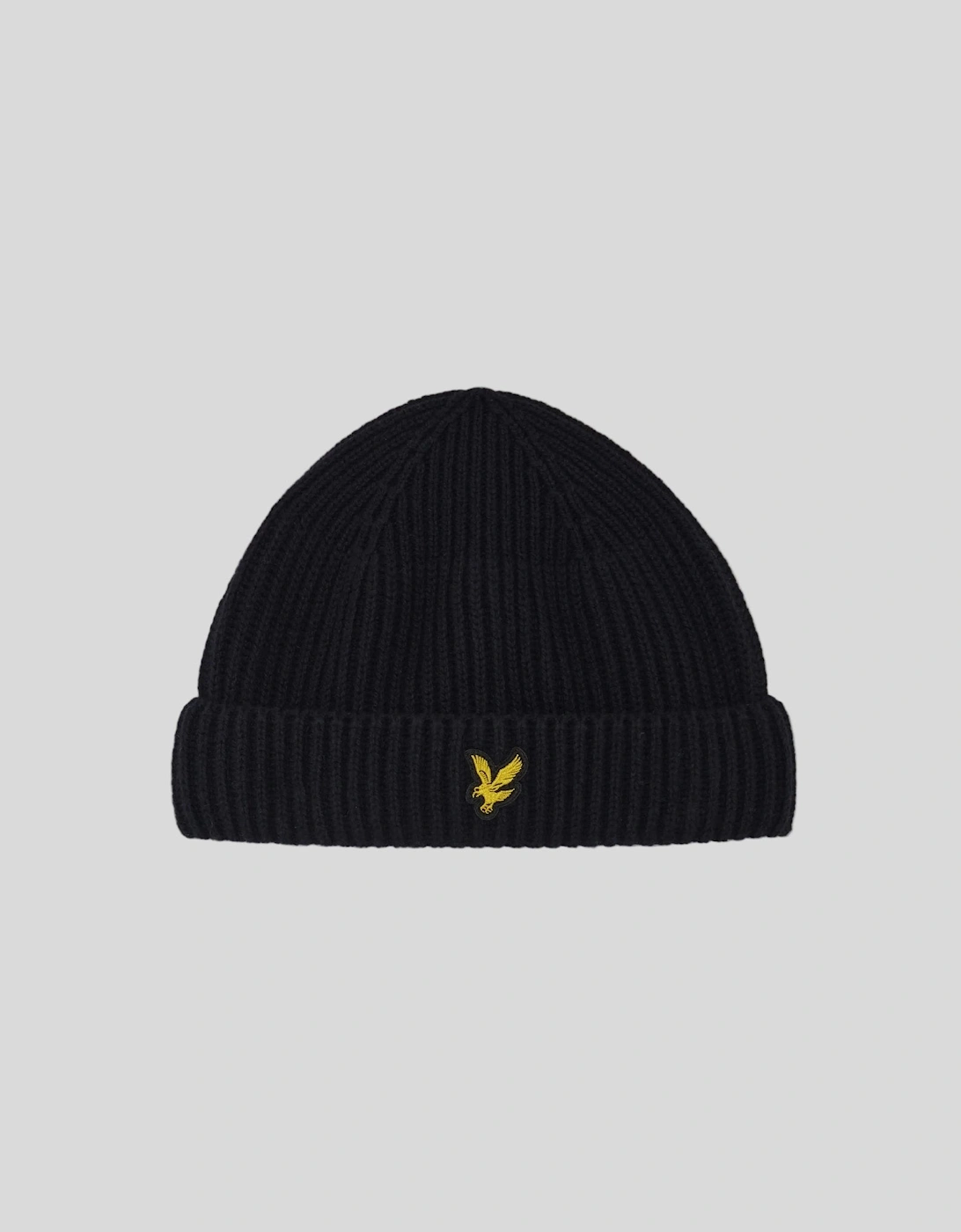 Lyle And Scott Men's Ribbed Beanie - Black - Size: 1SZ