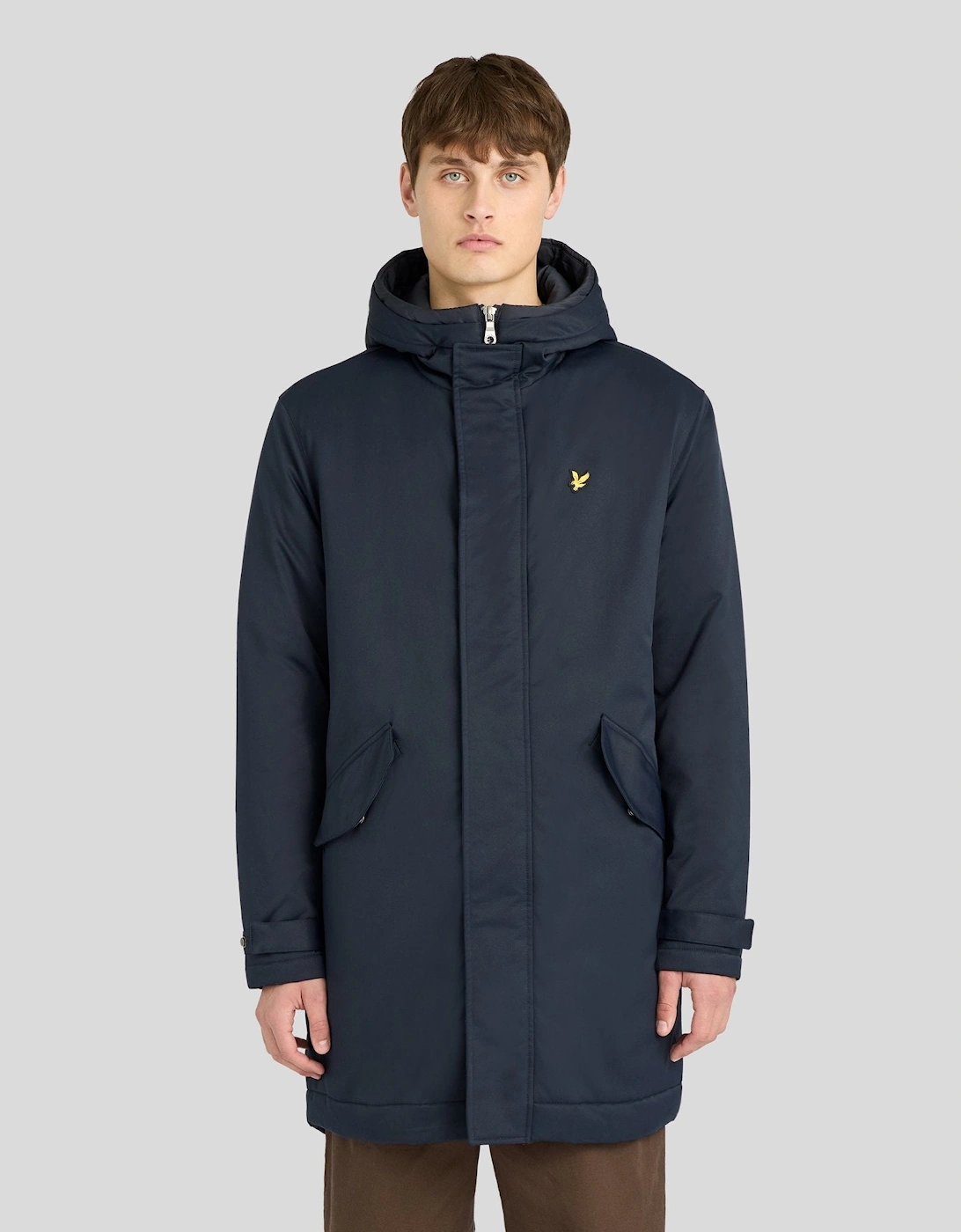 Lyle And Scott Men's Padded Fishtail Parka - Navy - Size: 40/Regular