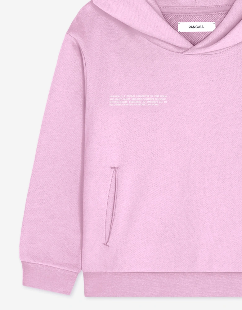 PANGAIA Kids Midweight Hoodie in Pink