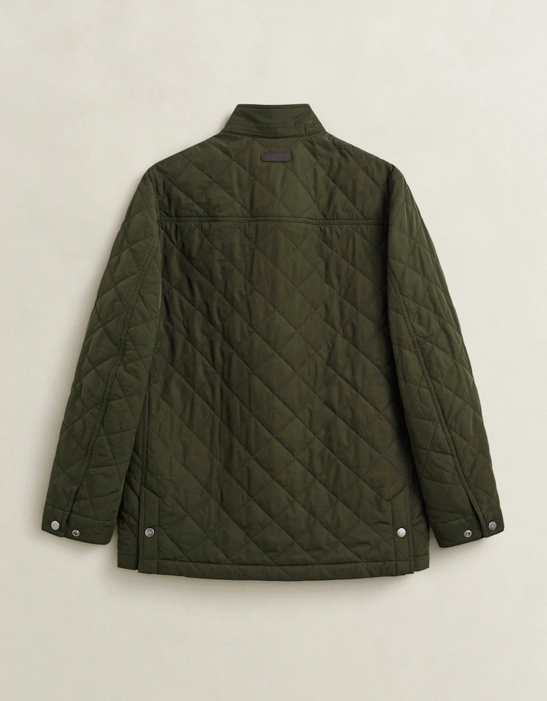 GANT Mens Quilted Mid Jacket - 368 Dark Moss Green