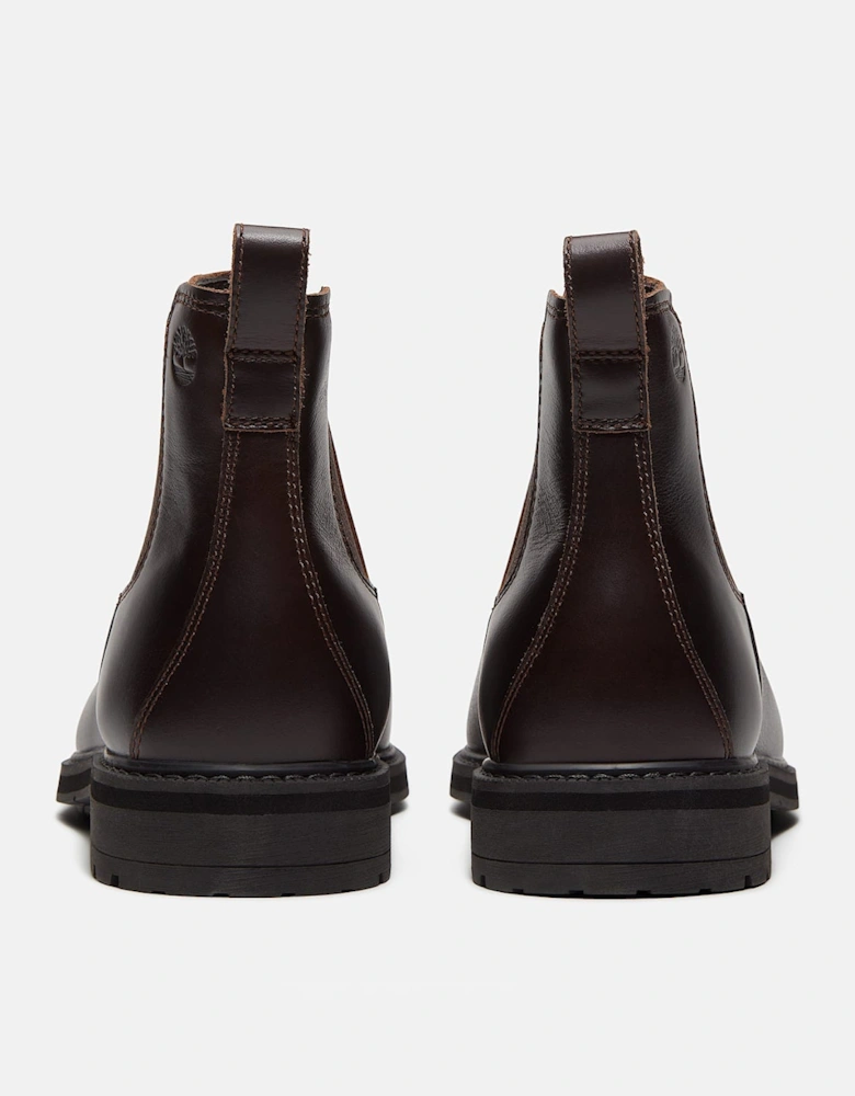 Timberland Stormbucks Mens Full Grain Leather Mid Chelsea Boots - Dark Brown