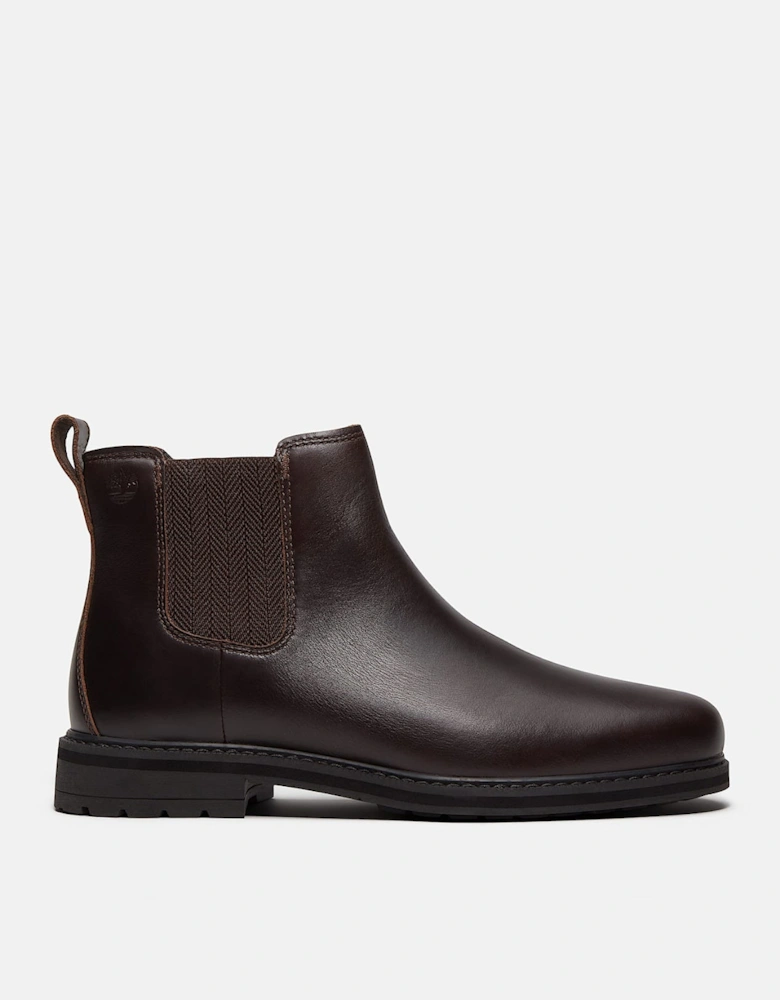 Timberland Stormbucks Mens Full Grain Leather Mid Chelsea Boots - Dark Brown