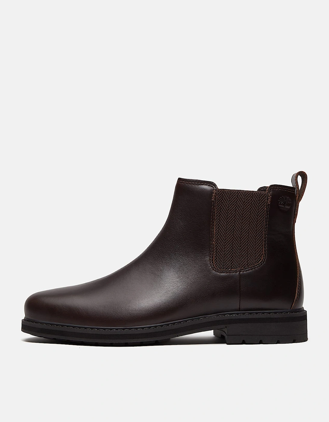Timberland Stormbucks Mens Full Grain Leather Mid Chelsea Boots - Dark Brown