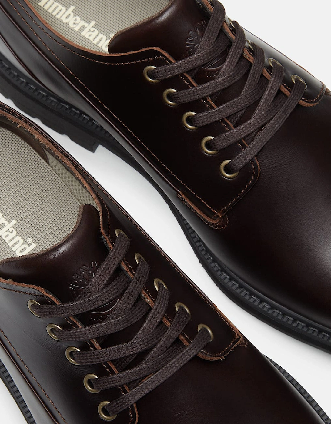 Timberland Stormbucks Mens Full Grain Leather Lace Up Waterproof Shoe - Dark Brown